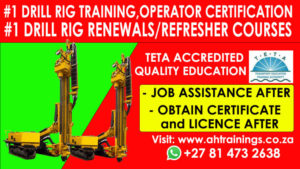 #1 [CERTIFICATE: DRILL RIG Course] COLLEGE Training