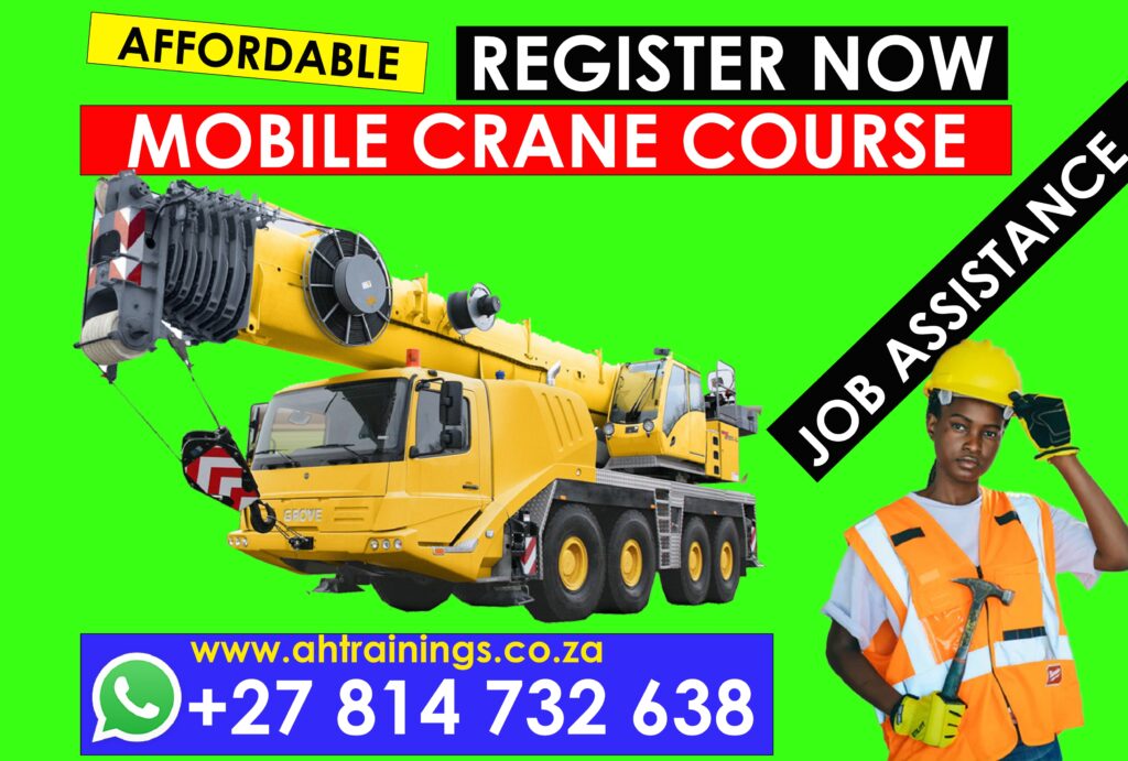 Mobile Crane Certificate Training Course Mobile Crane Course Prices Mobile Crane Certificate Mobile Crane Training Prices Mobile Crane Licence Cost Prices Mobile Crane Cost Prices in South Africa Crane Operator Course Price Crane Certificate Crane Training Prices Crane Licence Cost Prices Crane Cost Prices in South Africa