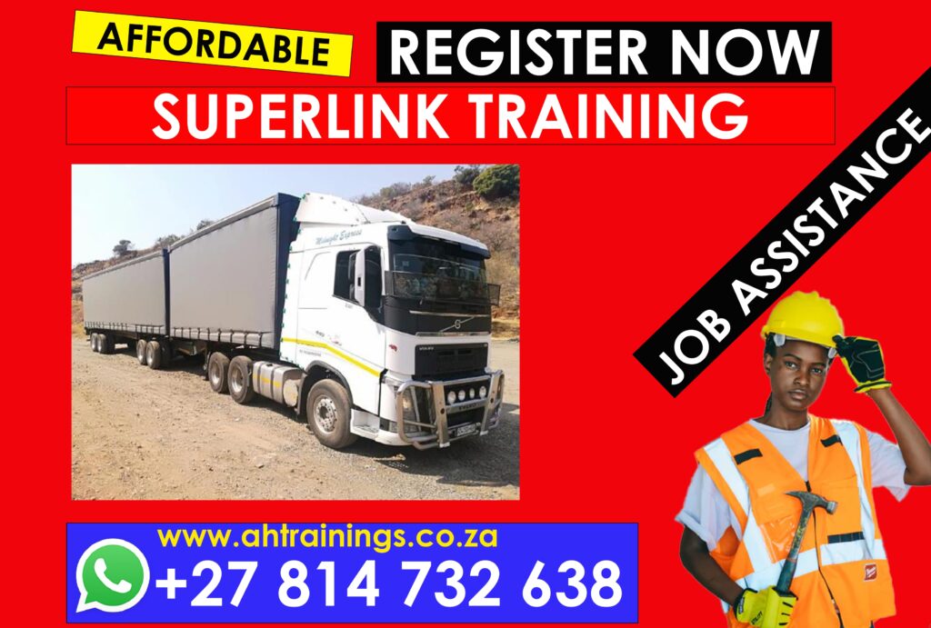 Superlink Certificate Training Course Superlink Training Academy Superlink Driver Course Prices Superlink Driving Certificate Superlink Training Prices Superlink Licence Cost Prices Superlink Cost Prices in South Africa Truck Driver Course Prices Truck Driver Training Cost in South Africa Meyerton Superlink Training Code 14 Training Academy in Johannesburg Code 14 Course Prices Code 14 Licence Prices