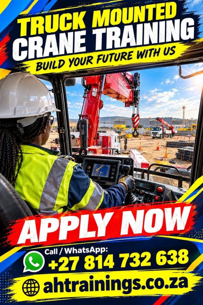 Truck Mounted Crane Certificate Training Course Truck Mounted Crane Course Prices Truck Mounted Crane Driver Certificate Truck Mounted Crane Training Prices Truck Mounted Crane Licence Cost Prices Truck Mounted Crane Cost Prices in South Africa