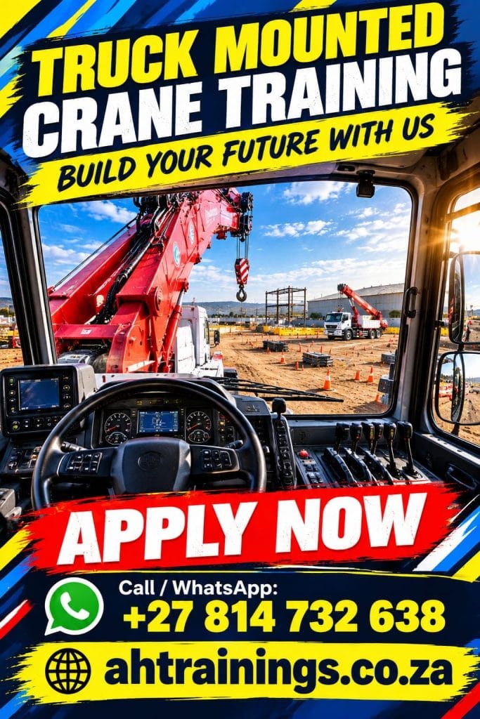 Truck Mounted Crane Certificate Training Course Truck Mounted Crane Course Prices Truck Mounted Crane Driver Certificate Truck Mounted Crane Training Prices Truck Mounted Crane Licence Cost Prices Truck Mounted Crane Cost Prices in South Africa
