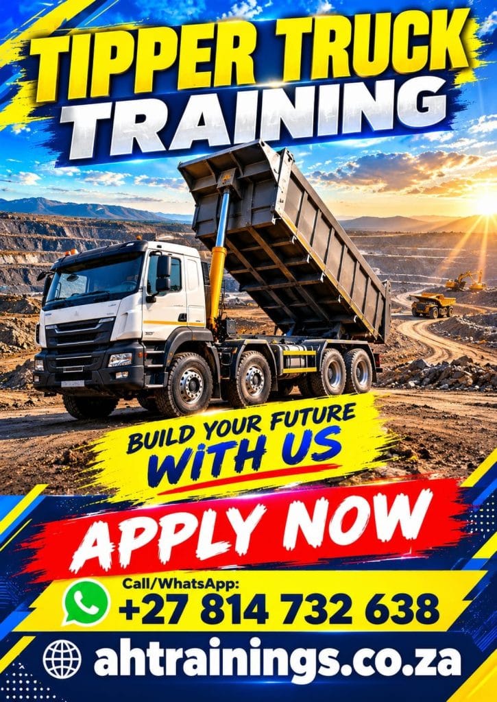 Tipper Truck Certificate Training Course Tipper Truck Course Prices Tipper Truck Certificate Tipper Truck Training Prices Tipper Truck Licence Cost Prices Tipper Truck Cost Prices in South Africa