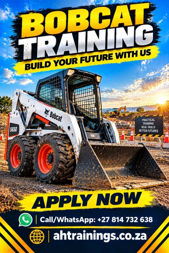Bobcat Certificate Training Course Bobcat Course Prices Bobcat Operator Certificate Bobcat Training Prices Bobcat Licence Cost Prices Bobcat Cost Prices in South Africa Skid Steer Course Prices Skid Steer Operator Certificate Skid Steer Training Prices Skid Steer Licence Cost Prices Skid Steer Cost Prices in South Africa