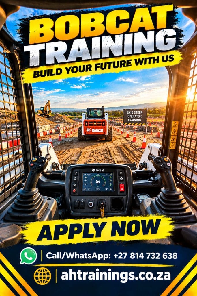 Bobcat Certificate Training Course Bobcat Course Prices Bobcat Operator Certificate Bobcat Training Prices Bobcat Licence Cost Prices Bobcat Cost Prices in South Africa Skid Steer Course Prices Skid Steer Operator Certificate Skid Steer Training Prices Skid Steer Licence Cost Prices Skid Steer Cost Prices in South Africa