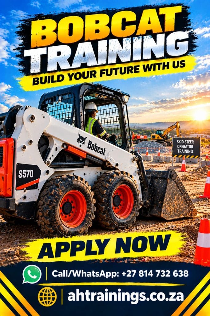 Bobcat Certificate Training Course Bobcat Course Prices Bobcat Operator Certificate Bobcat Training Prices Bobcat Licence Cost Prices Bobcat Cost Prices in South Africa Skid Steer Course Prices Skid Steer Operator Certificate Skid Steer Training Prices Skid Steer Licence Cost Prices Skid Steer Cost Prices in South Africa