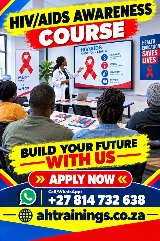 HIV/AIDS Awareness Certificate Training Course HIV/AIDS Awareness Course Prices HIV/AIDS Awareness Certificate HIV/AIDS Awareness Training Prices HIV/AIDS Awareness Certificate Cost Prices HIV/AIDS Awareness Training Cost Prices in South Africa