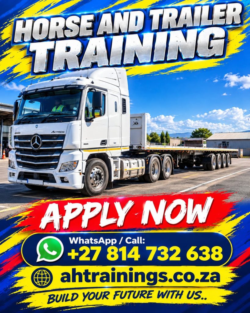 Horse and Trailer Truck Certificate School Training Course Horse and Trailer Training Academy Horse and Trailer Driver Course Prices Horse and Trailer Driving Certificate Horse and Trailer Training Prices Horse and Trailer Licence Cost Prices Horse and Trailer Cost Prices in South Africa Truck Driver Course Prices Truck Driver Training Cost in South Africa Meyerton Horse and Trailer Training Code 14 Training Academy in Johannesburg Code 14 Course Prices Code 14 Licence Prices