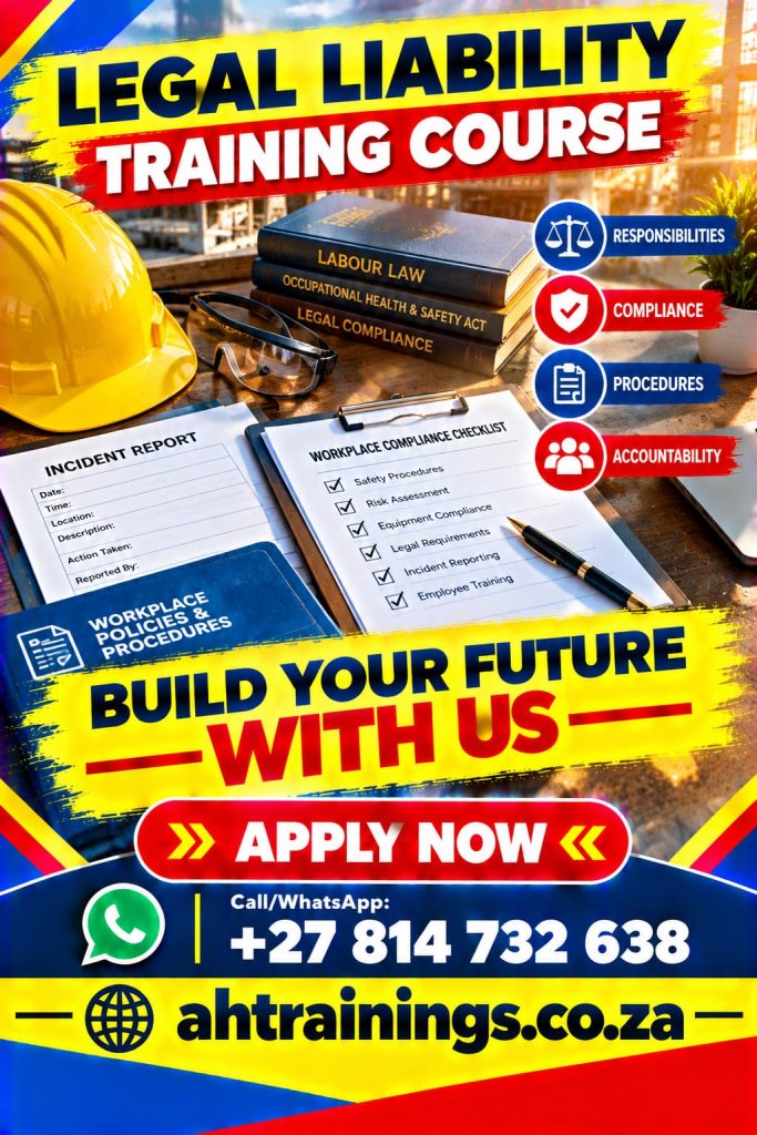 Legal Liability Training Course Certificate Training Course Legal Liability Course Prices Legal Liability Certificate Legal Liability Training Prices Legal Liability Certificate Cost Prices Legal Liability Training Cost Prices in South Africa.