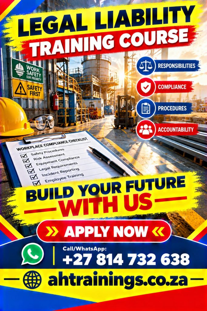 Legal Liability Training Course Certificate Training Course Legal Liability Course Prices Legal Liability Certificate Legal Liability Training Prices Legal Liability Certificate Cost Prices Legal Liability Training Cost Prices in South Africa.