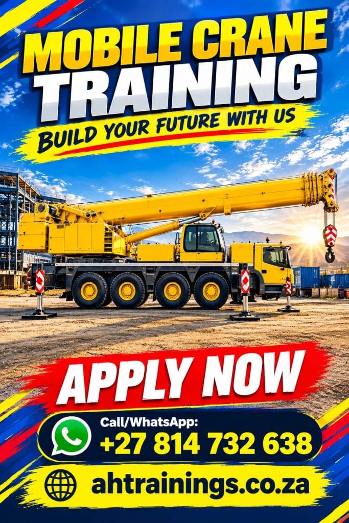Mobile Crane Certificate Training Course Mobile Crane Course Prices Mobile Crane Certificate Mobile Crane Training Prices Mobile Crane Licence Cost Prices Mobile Crane Cost Prices in South Africa Crane Operator Course Price Crane Certificate Crane Training Prices Crane Licence Cost Prices Crane Cost Prices in South Africa