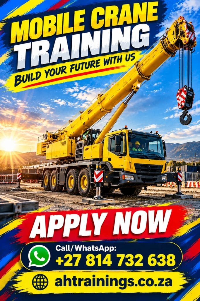 Mobile Crane Certificate Training Course Mobile Crane Course Prices Mobile Crane Certificate Mobile Crane Training Prices Mobile Crane Licence Cost Prices Mobile Crane Cost Prices in South Africa Crane Operator Course Price Crane Certificate Crane Training Prices Crane Licence Cost Prices Crane Cost Prices in South Africa