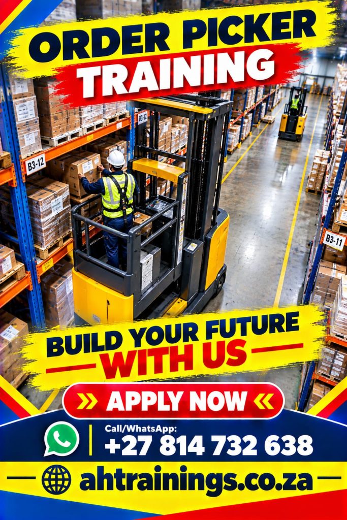 Order Picker Certificate Training Course Order Picker Course Prices Order Picker Certificate Order Picker Training Prices Order Picker Licence Cost Prices Order Picker Cost Prices in South Africa