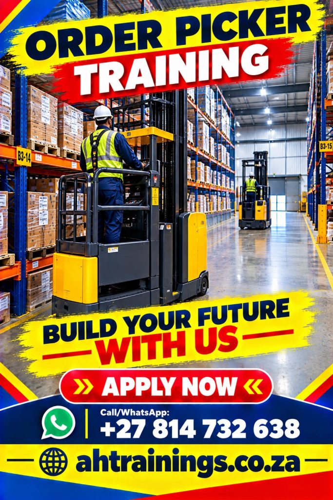 Order Picker Certificate Training Course Order Picker Course Prices Order Picker Certificate Order Picker Training Prices Order Picker Licence Cost Prices Order Picker Cost Prices in South Africa