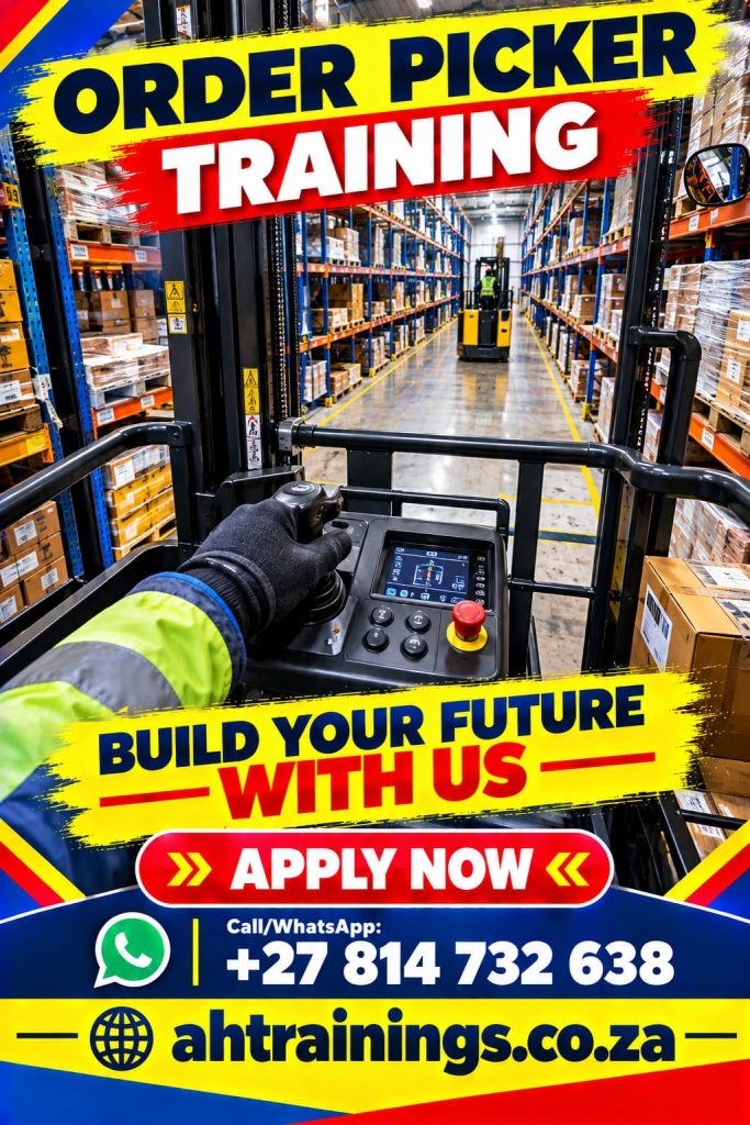 Order Picker Certificate Training Course Order Picker Course Prices Order Picker Certificate Order Picker Training Prices Order Picker Licence Cost Prices Order Picker Cost Prices in South Africa