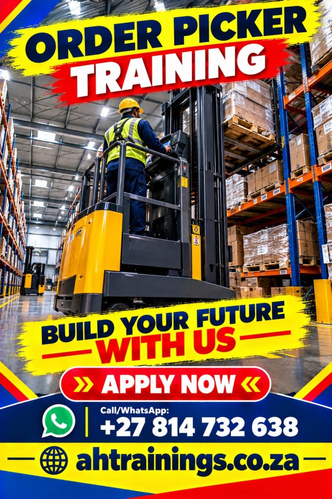 Order Picker Certificate Training Course Order Picker Course Prices Order Picker Certificate Order Picker Training Prices Order Picker Licence Cost Prices Order Picker Cost Prices in South Africa