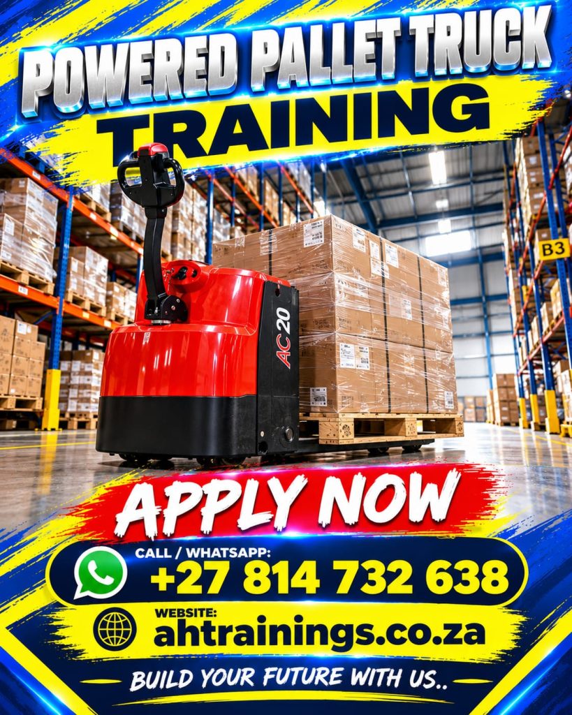 Powered Pallet Truck PPT Certificate Training School Course Powered Pallet Truck PPT Course Prices Operator Certificate Powered Pallet Truck PPT Training Prices Licence Cost Prices Cost Prices in South Africa