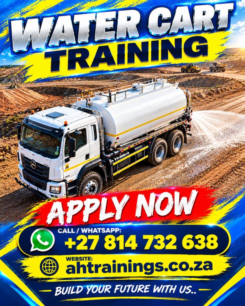 Water Cart Bowser Certificate Training Course Water Cart Bowser Course Prices Water Cart Bowser Certificate Water Cart Bowser Training Prices Water Cart Bowser Licence Cost Prices Water Cart Bowser Cost Prices in South Africa Driver Course Price Operator Certificate Water Cart Bowser Training Prices Truck Licence Cost Prices Water Cart Bowser Cost Prices in South Africa