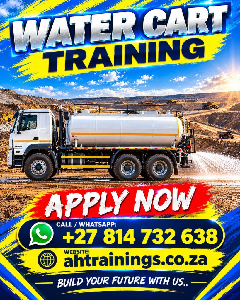 Water Cart Bowser Certificate Training Course Water Cart Bowser Course Prices Water Cart Bowser Certificate Water Cart Bowser Training Prices Water Cart Bowser Licence Cost Prices Water Cart Bowser Cost Prices in South Africa Driver Course Price Operator Certificate Water Cart Bowser Training Prices Truck Licence Cost Prices Water Cart Bowser Cost Prices in South Africa